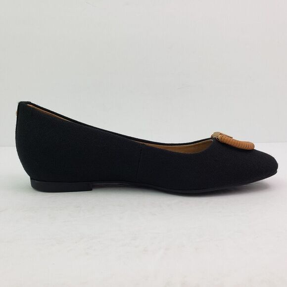 Baretraps Posture+ Perrie Womens Sz 5.5 Black Slip On Formal Ballet Flats Shoes - Picture 4 of 16